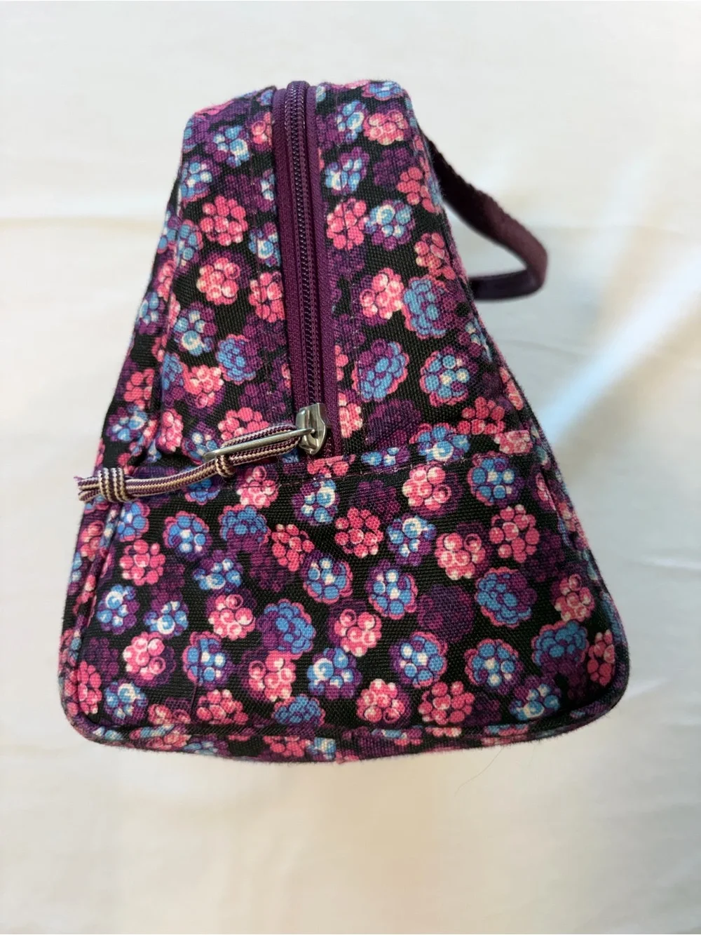 Vera Bradley‎ Purple Floral Quilted Carryall/ lunchbox